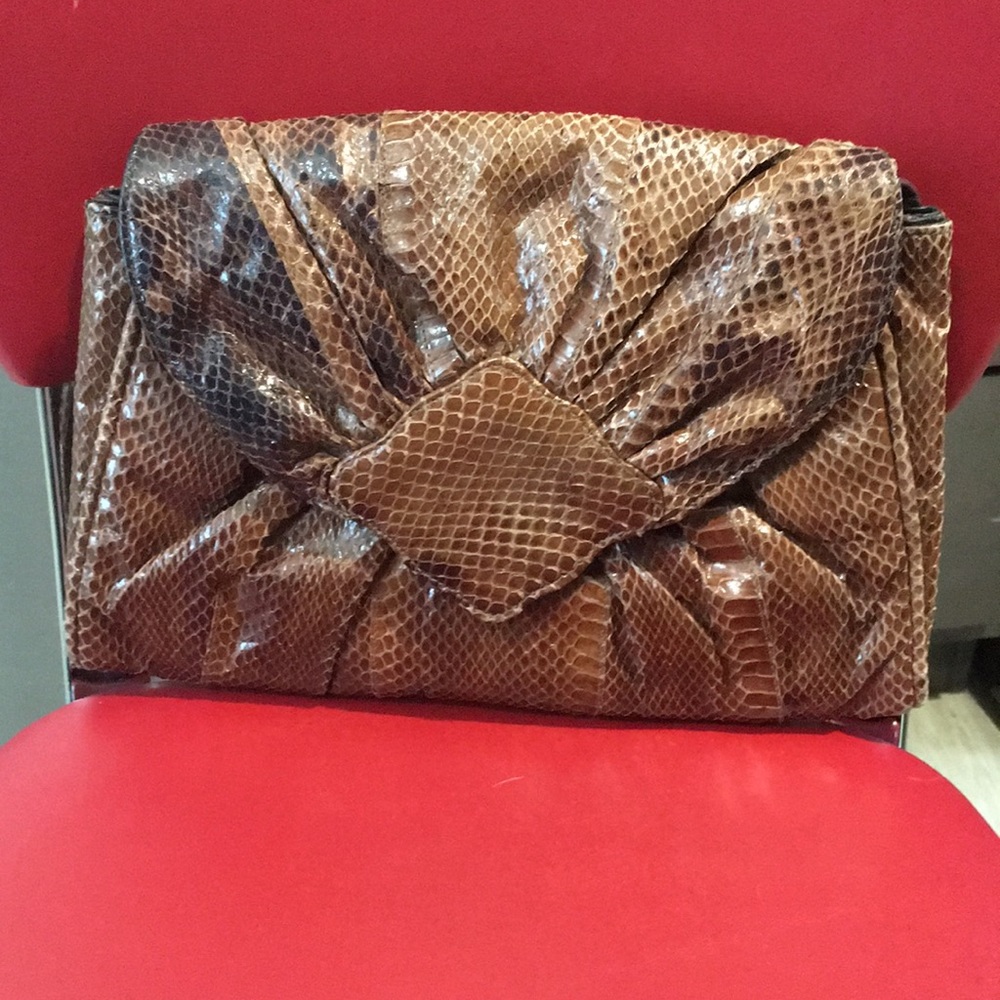 Andre Cellini crossbody/clutch Vintage genuine snakeskin